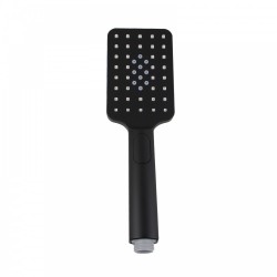 Square 3 Functions Matte Black Rainfall Hand Held Shower Head Only Square 3 Functions Matte Black Rainfall Hand Held Shower Head Only